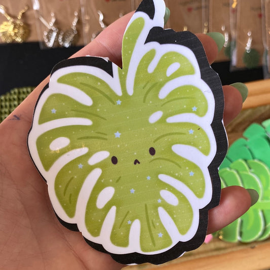 Large light green monstera sticker